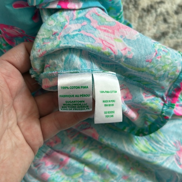 Lilly Pulitzer Kristen Colorful Sleeveless Dress with Ruffle Hem - Picture 7 of 12